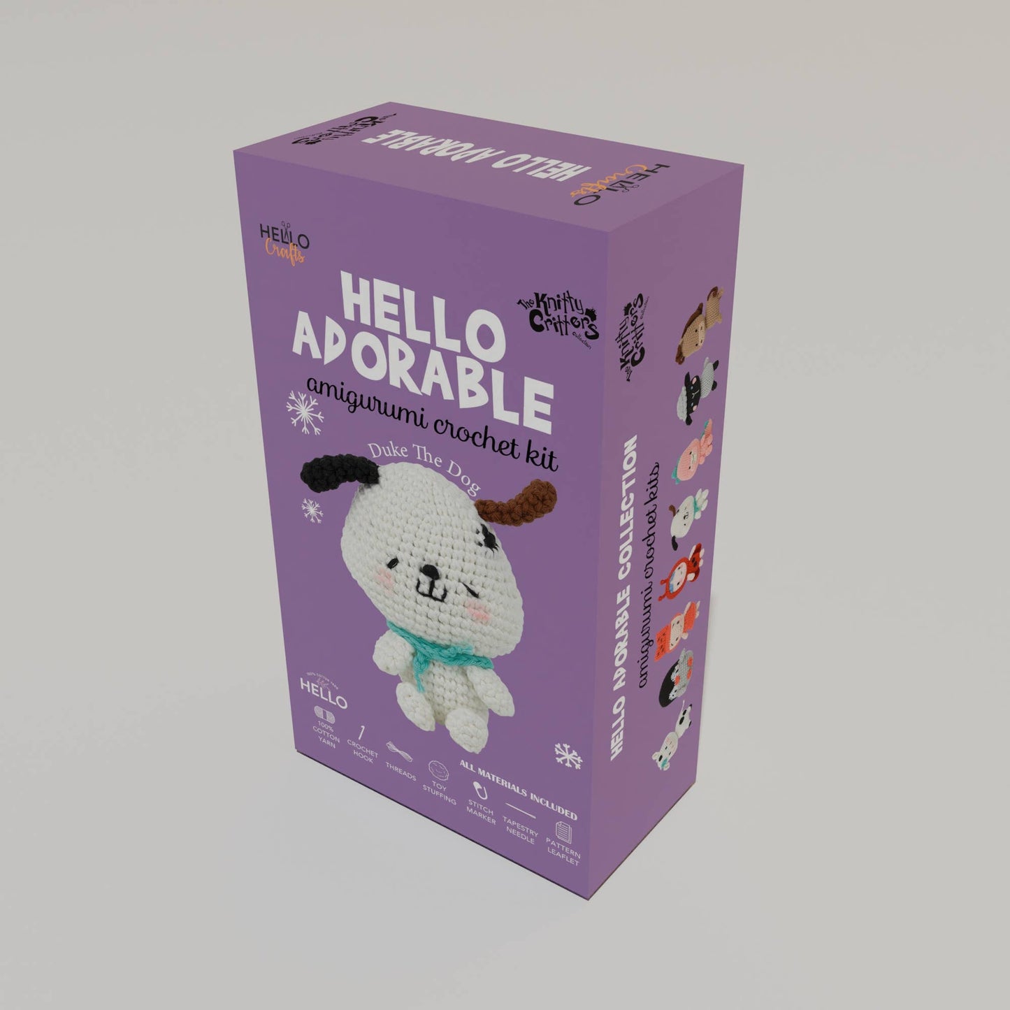 Knitty Critters Hello Adorable - Duke The Dog