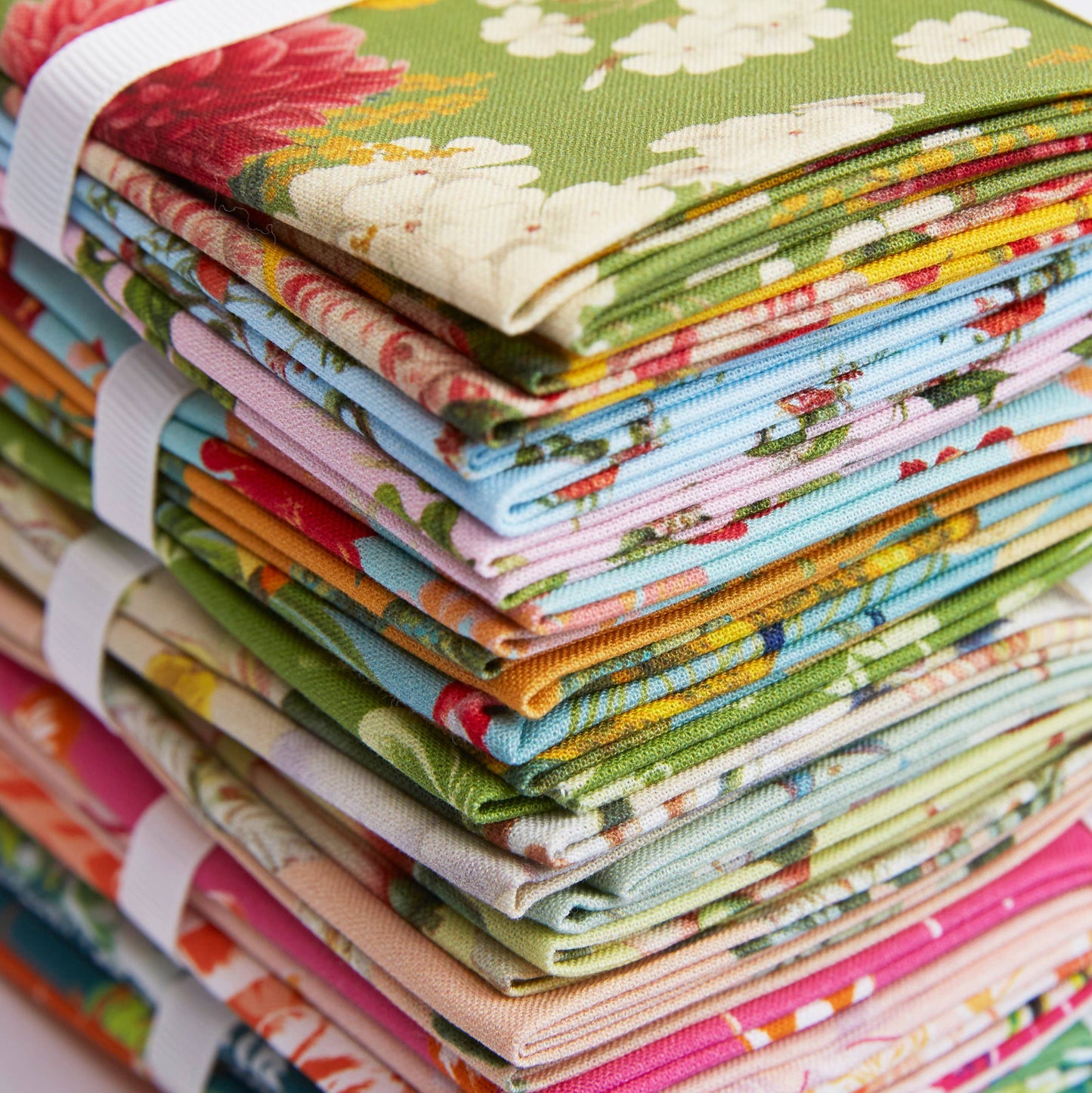 RHS Fat Quarter Fabric Bundle, Leaves, 45 x 56cm, Pack Of 4