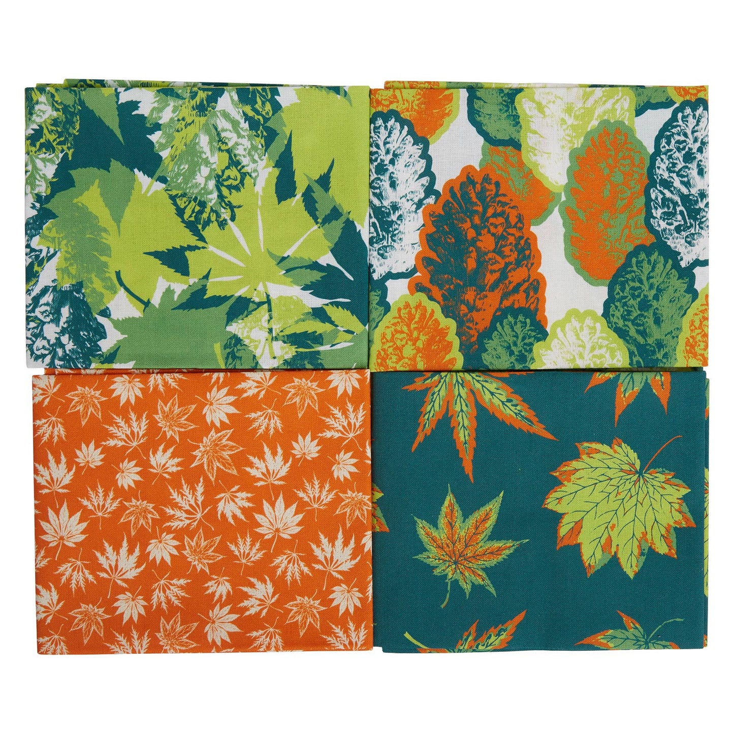 RHS Fat Quarter Fabric Bundle, Leaves, 45 x 56cm, Pack Of 4