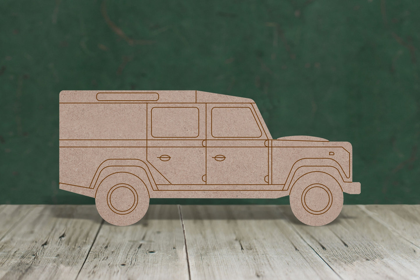 4x4 with etched detail - 3mm MDF