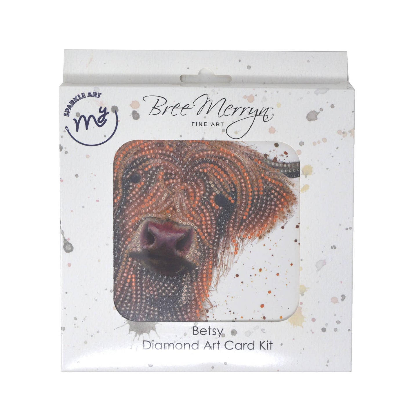 Bree Merryn Diamond Art Card Kit - Betsy - Highland cow