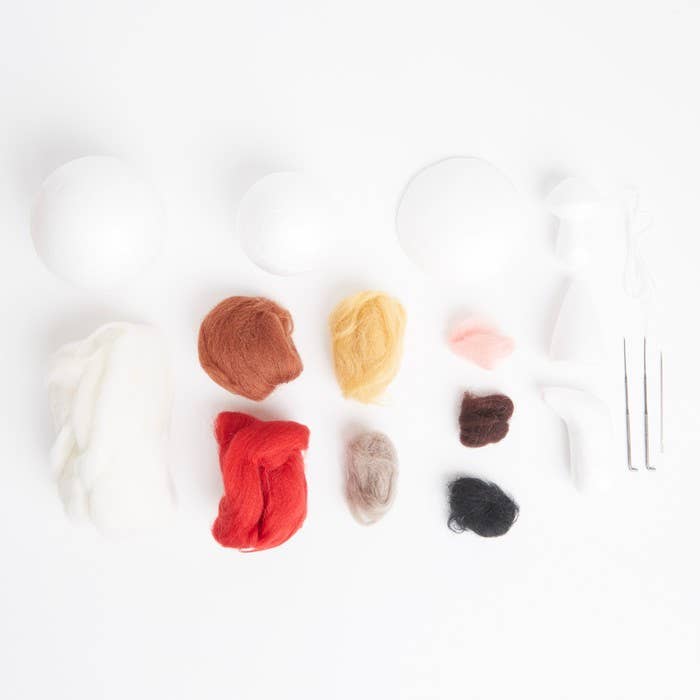 Simply Make Needle Felting Kit, Toadstools Set