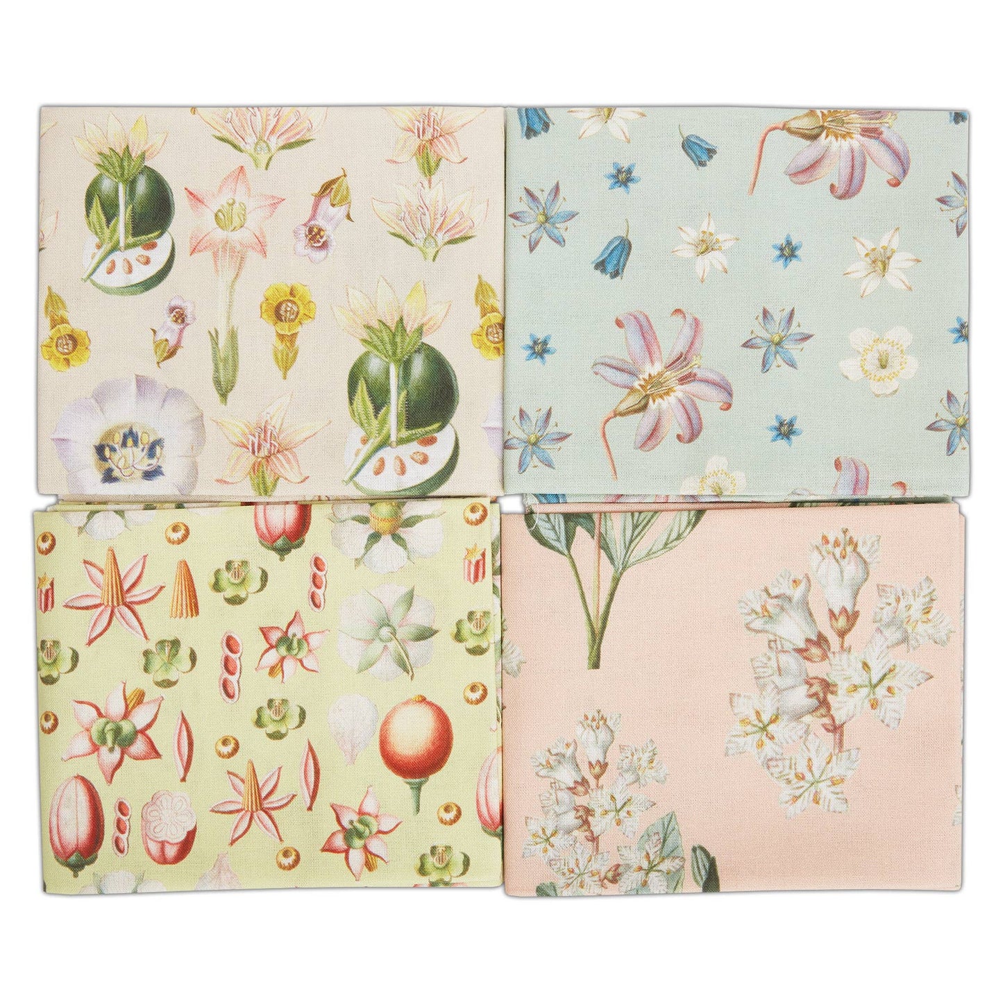 RHS Fat Quarter Fabric Bundle, Geissler, 45 x 56cm Pack Of 4