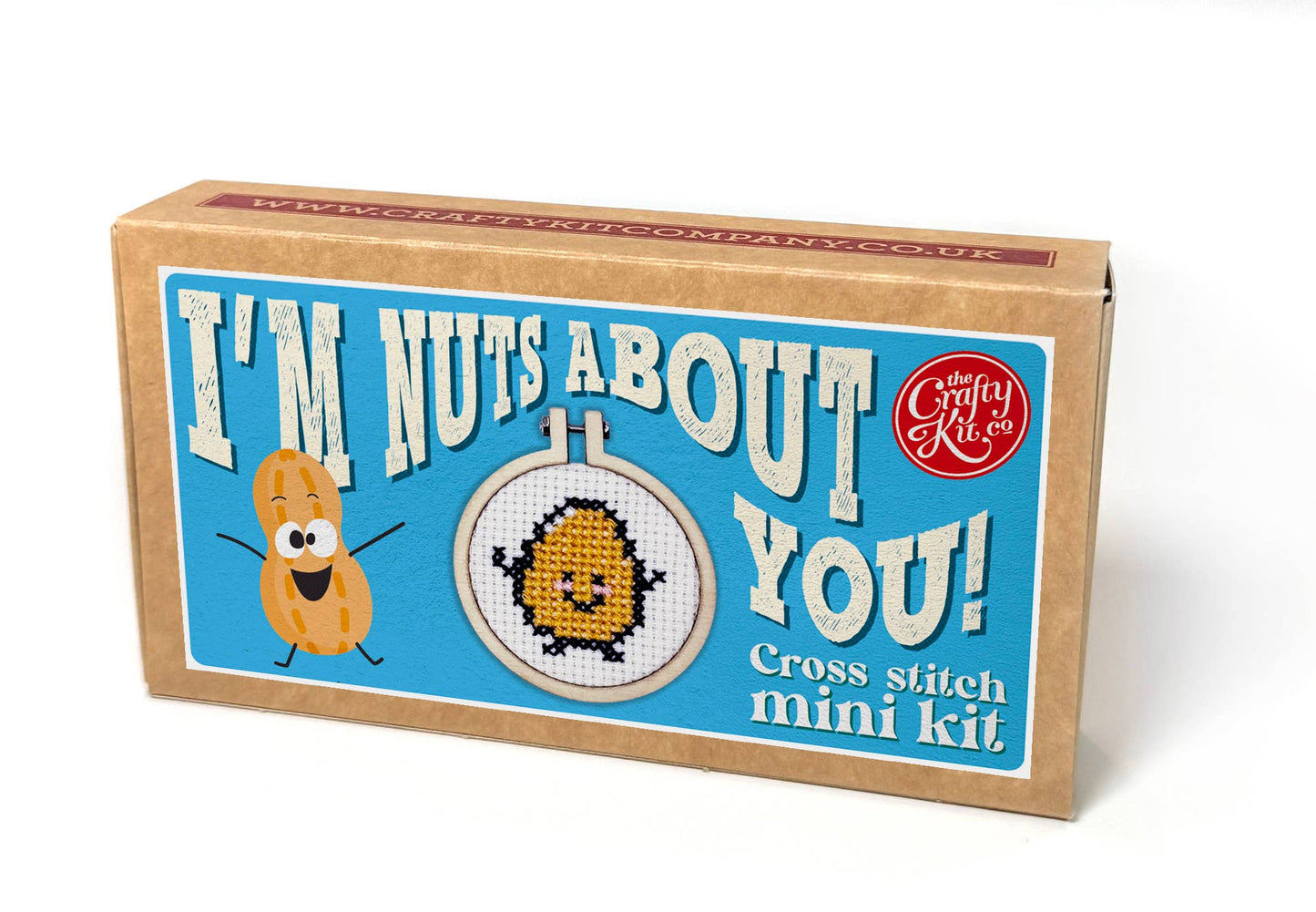 'I'm Nuts About You!' Mini Matchbox Cross Stitch Kit