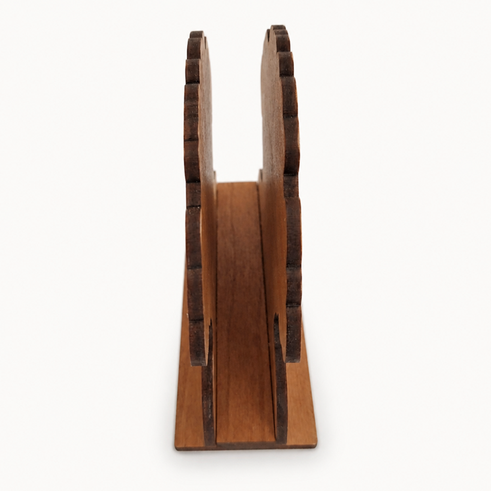BBQ Napkin Holder — Laser Cut Cherry Wood Table Accessory