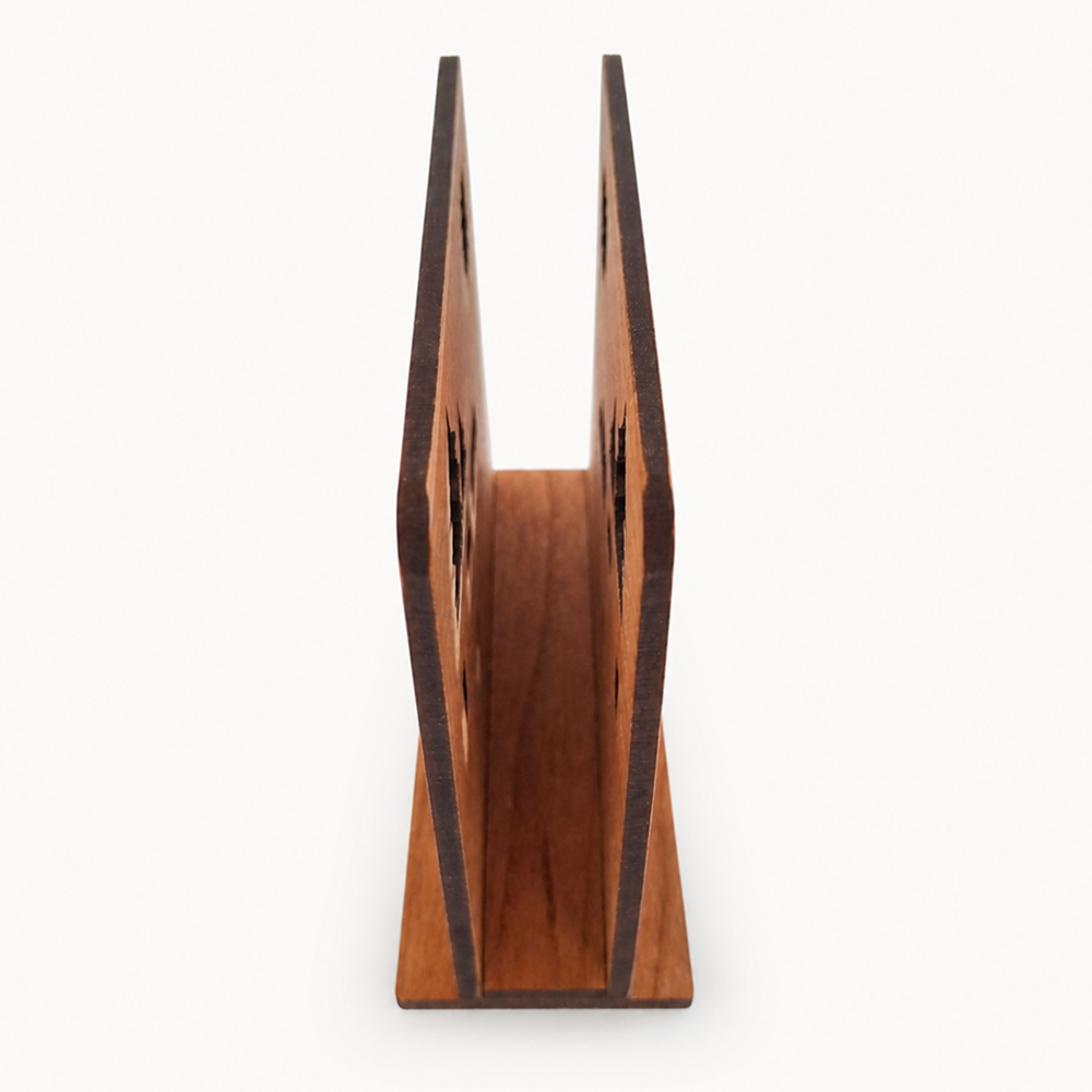 Caravan Napkin Holder — Laser Cut Cherry Wood Table Accessory