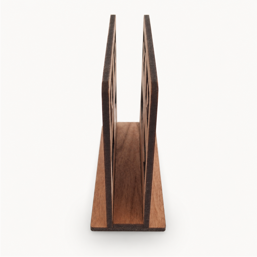 Cowboy Boot 'Yee Haw' Napkin Holder — Laser Cut Cherry Wood Table Accessory