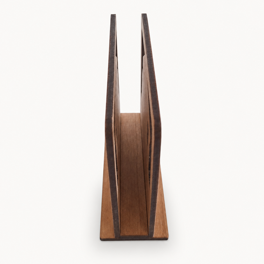 Garden Shed Napkin Holder — Laser Cut Cherry Wood Table Accessory