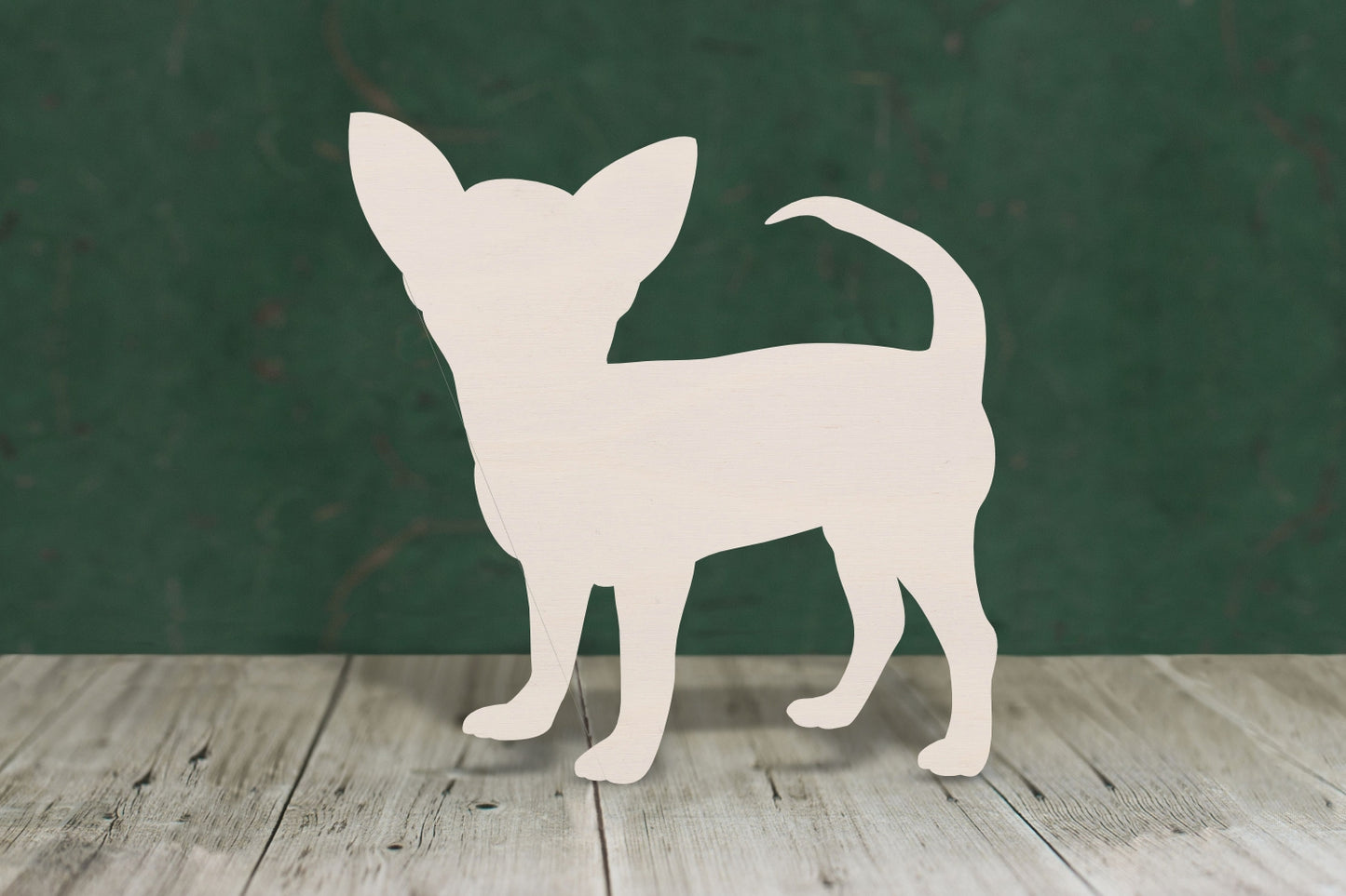 Chihuahua 2 with face to side - plywood