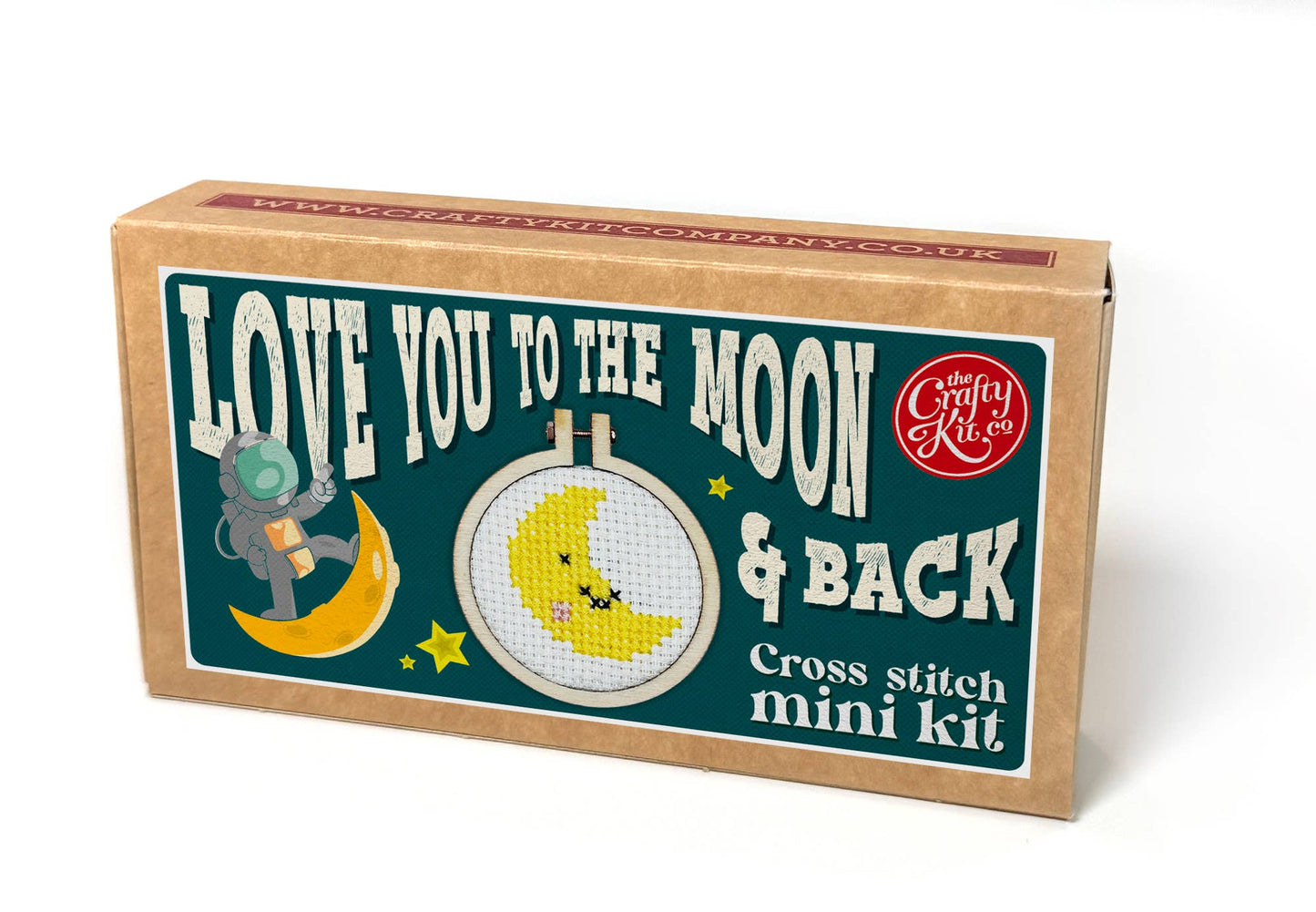 'Love You to the Moon and Back' Mini Cross Stitch Kit