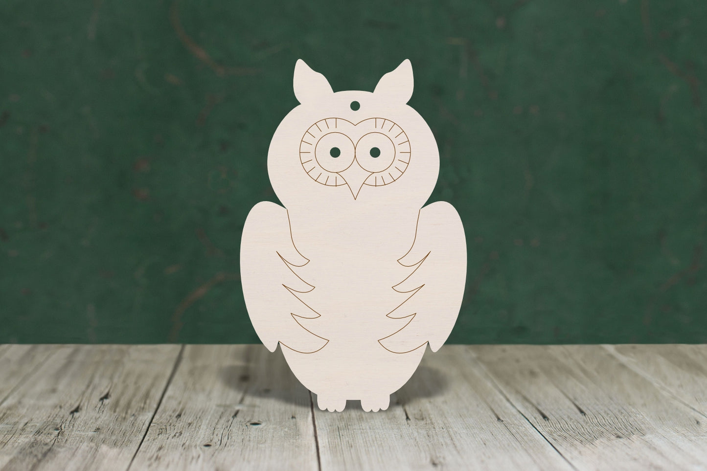 Owl 2 with etched detail - plywood