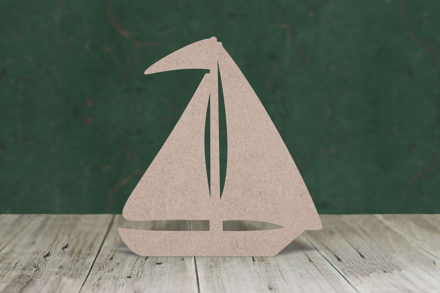 Laser cut, blank wooden Sailing boat 2 shape for craft