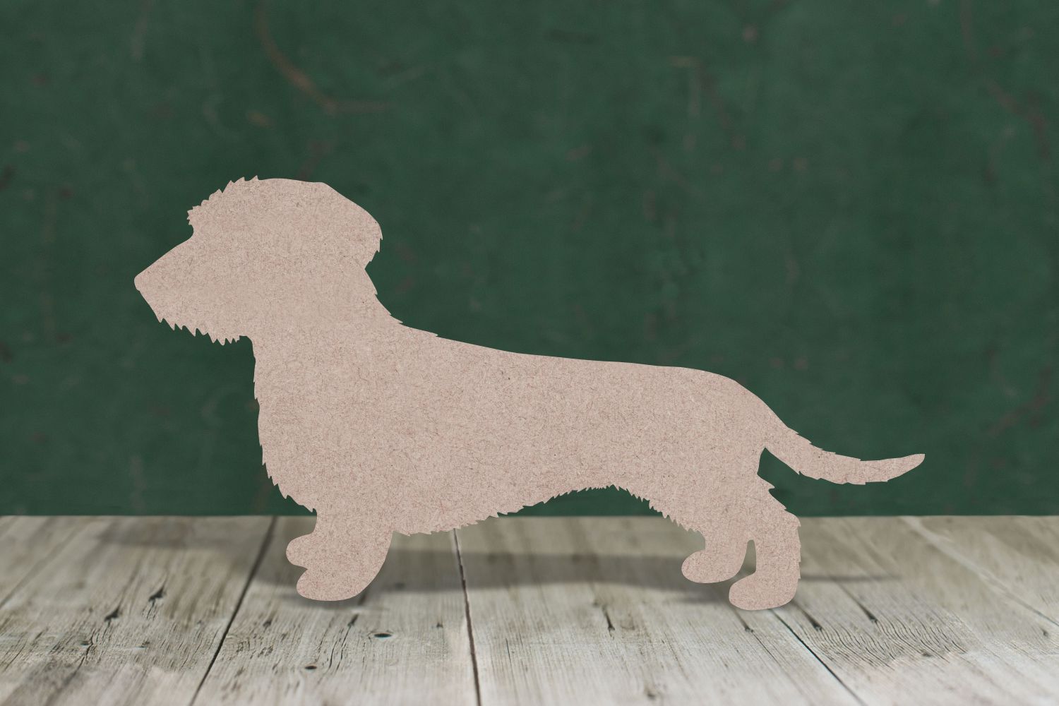 Wire haired Dachshund cut-out perfect for wooden crafts, cut