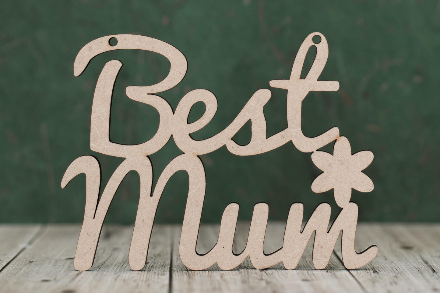 Best Mum Script Text - 3mm MDF