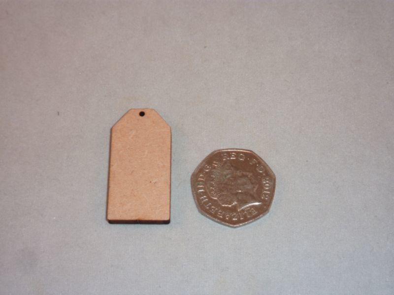 3 mm MDF Luggage Tag - 4 cm