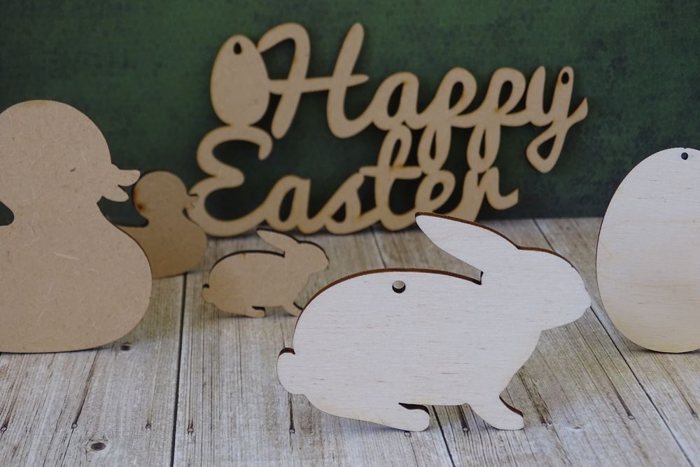 Easter wooden shapes