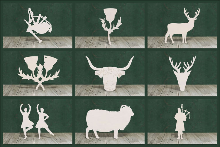 Scottish shapes - 4mm plywood