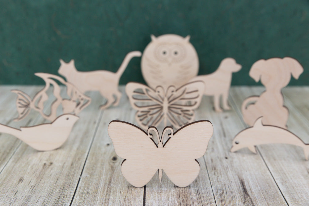 Animals and creatures wooden craft blanks