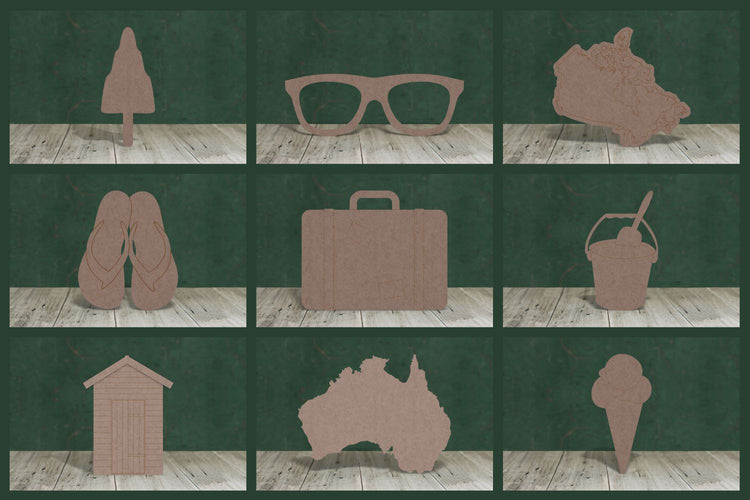 Travel and holiday blanks- 2mm MDF