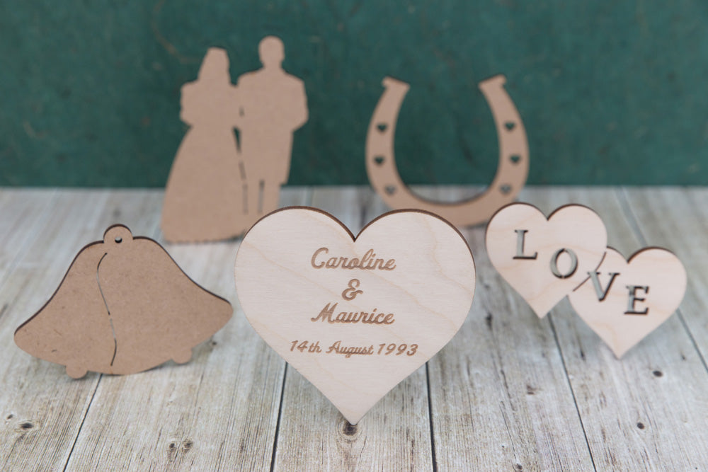 Valentine and Wedding wooden blanks