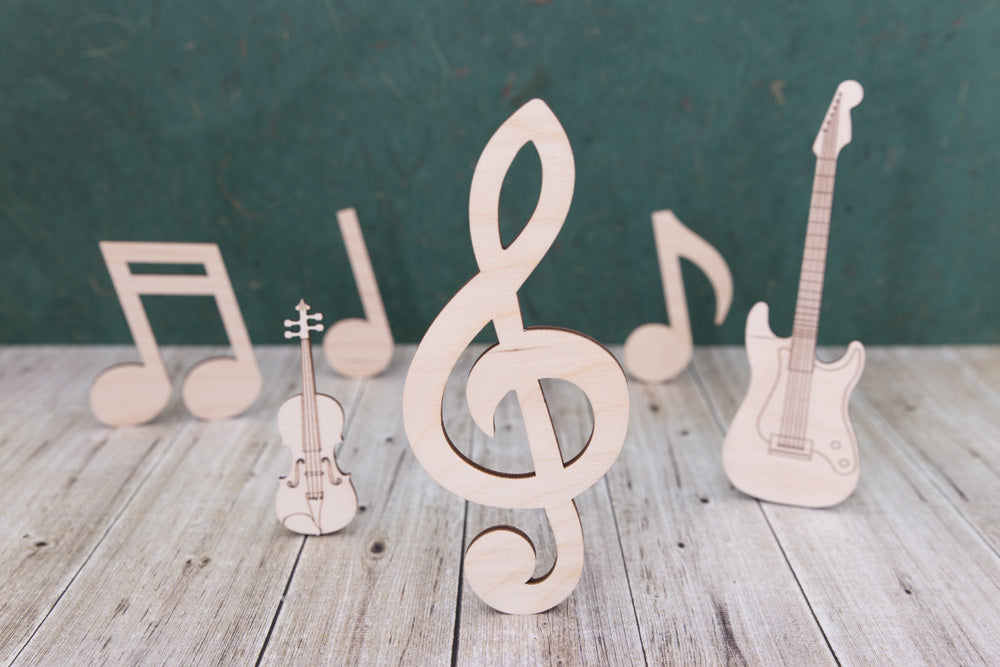 Music and instrument craft blank shapes