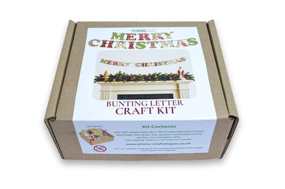 Merry Christmas - Wooden letter Bunting Kit