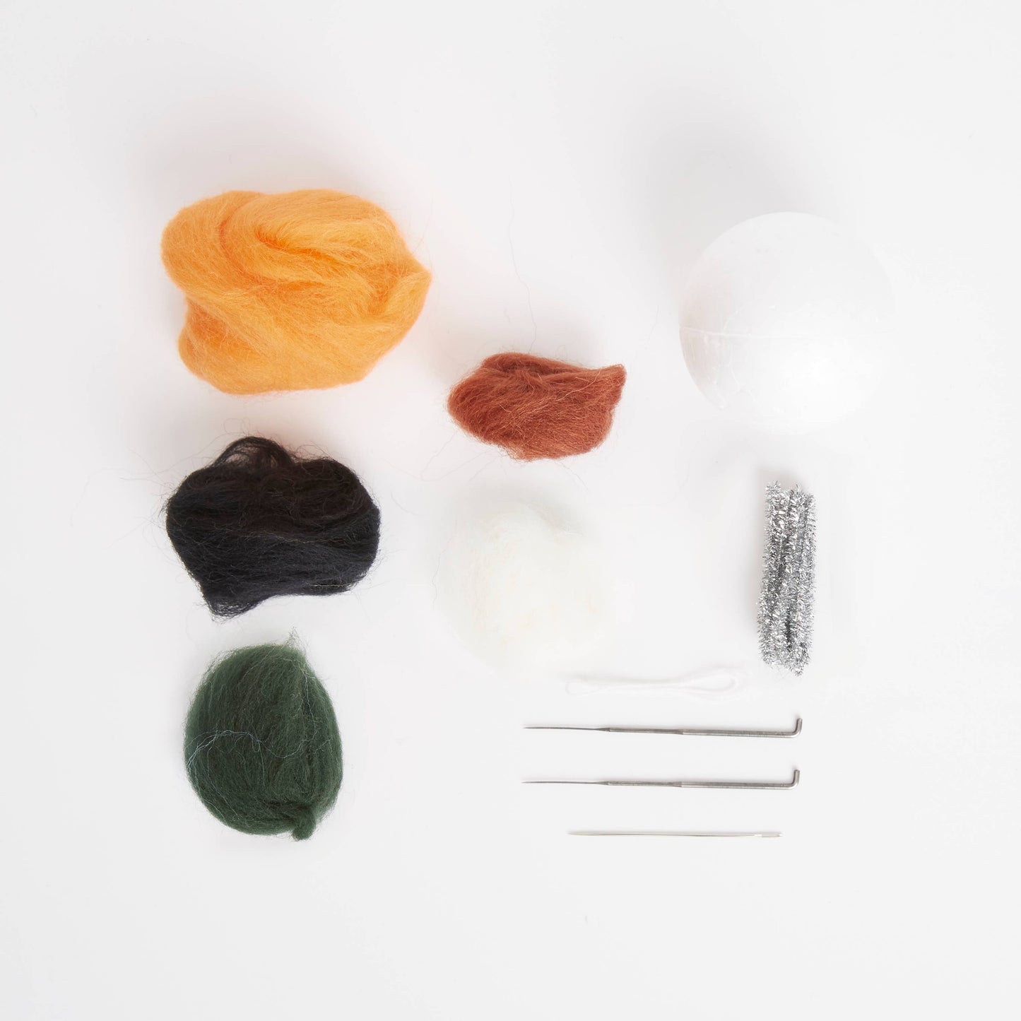 Simply Make Needle Felting Kit Halloween Pumpkin Trio, Gifts