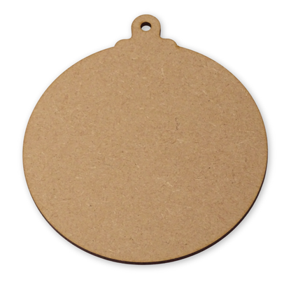 3mm thick mdf cut-out with a hole on a white background