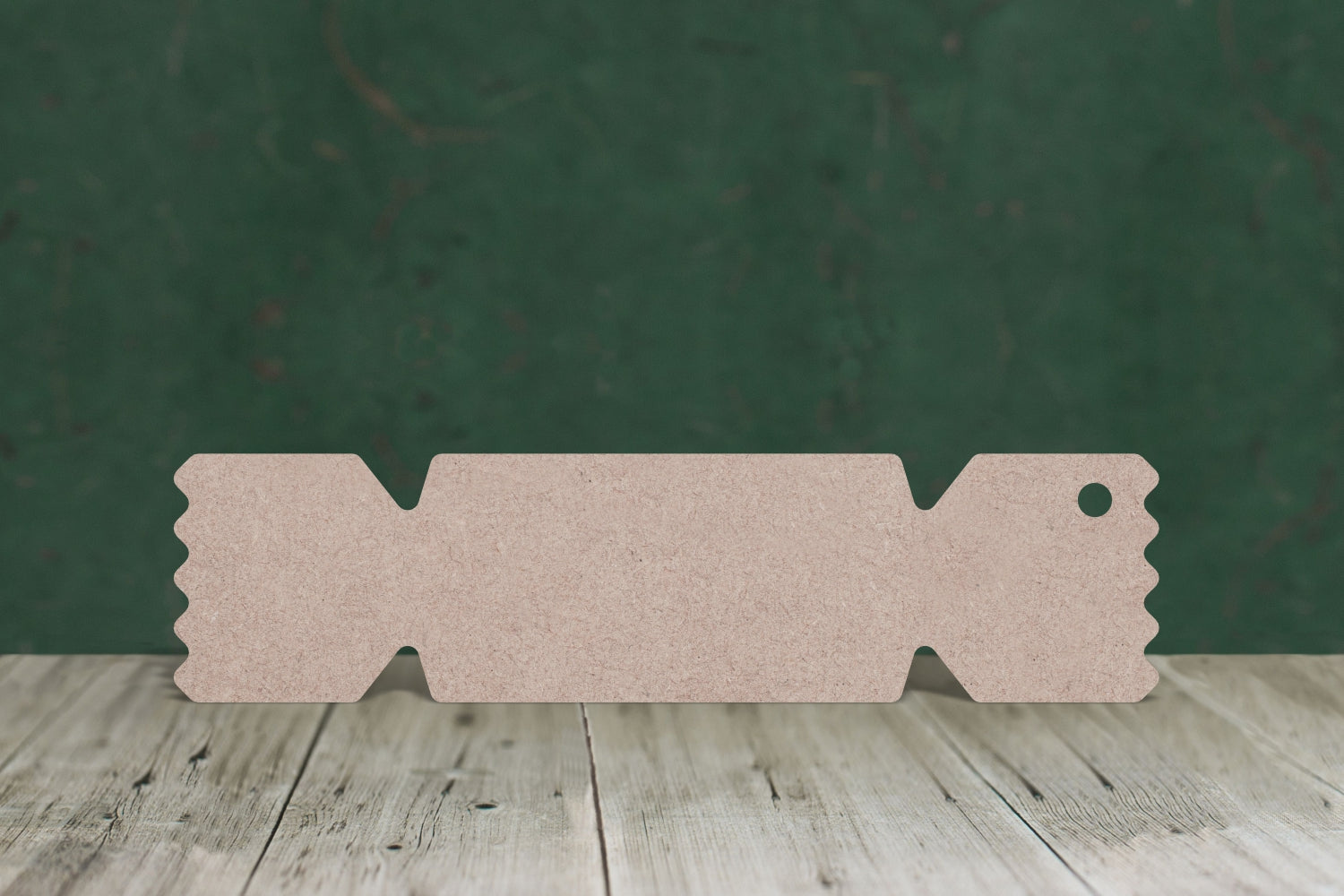 Christmas cracker shape - wooden craft blank, cut from 3mm thick MDF ...