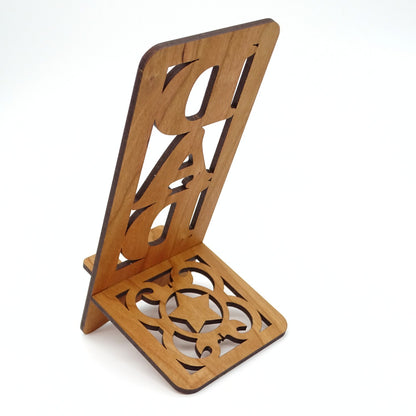 Dad Phone Stand — Laser Cut Wooden Father's Day Gift