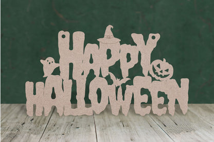 Happy Halloween text - 3mm MDF