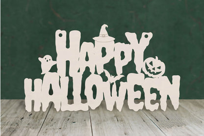 Happy Halloween text - 4mm plywood