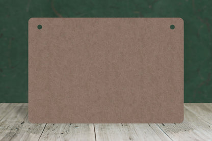 Blank Boards based on paper sizes (Rounded corners landscape) - 2mm MDF