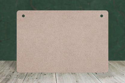 Blank Boards based on paper sizes (Rounded corners landscape) - 3mm MDF
