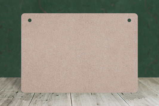 Blank Boards based on paper sizes (Rounded corners landscape) - 3mm MDF