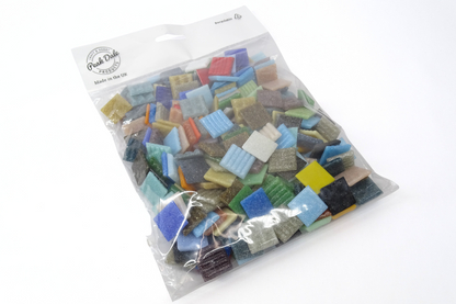 Mosaic Tiles Assorted Colours Glass Vitreous - 20mm x 20mm - 700gm