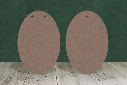 Blank oval craft shape boards 6–9cm – 2mm MDF
