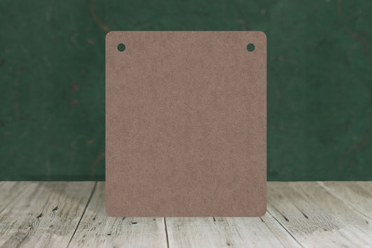 Blank Boards based on paper sizes (Rounded corners portrait) - 2mm MDF