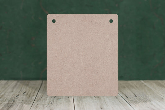 Blank Boards based on paper sizes (Rounded corners portrait) - 3mm MDF