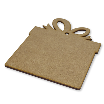Present shape on a white background angled to show the 2mm thick mdf