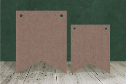 Bunting Flags (swallow tail) - 2mm MDF
