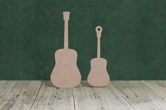 acoustic guitar - wooden craft shape - 3mm MDF