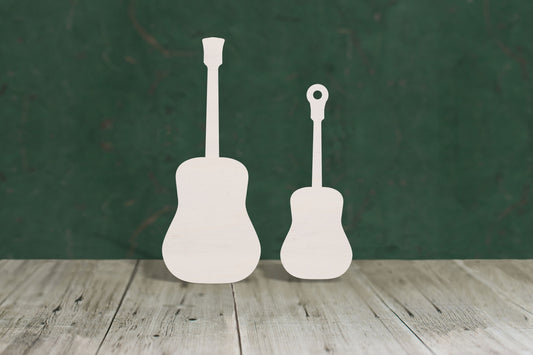 acoustic guitar wooden craft shape - plywood