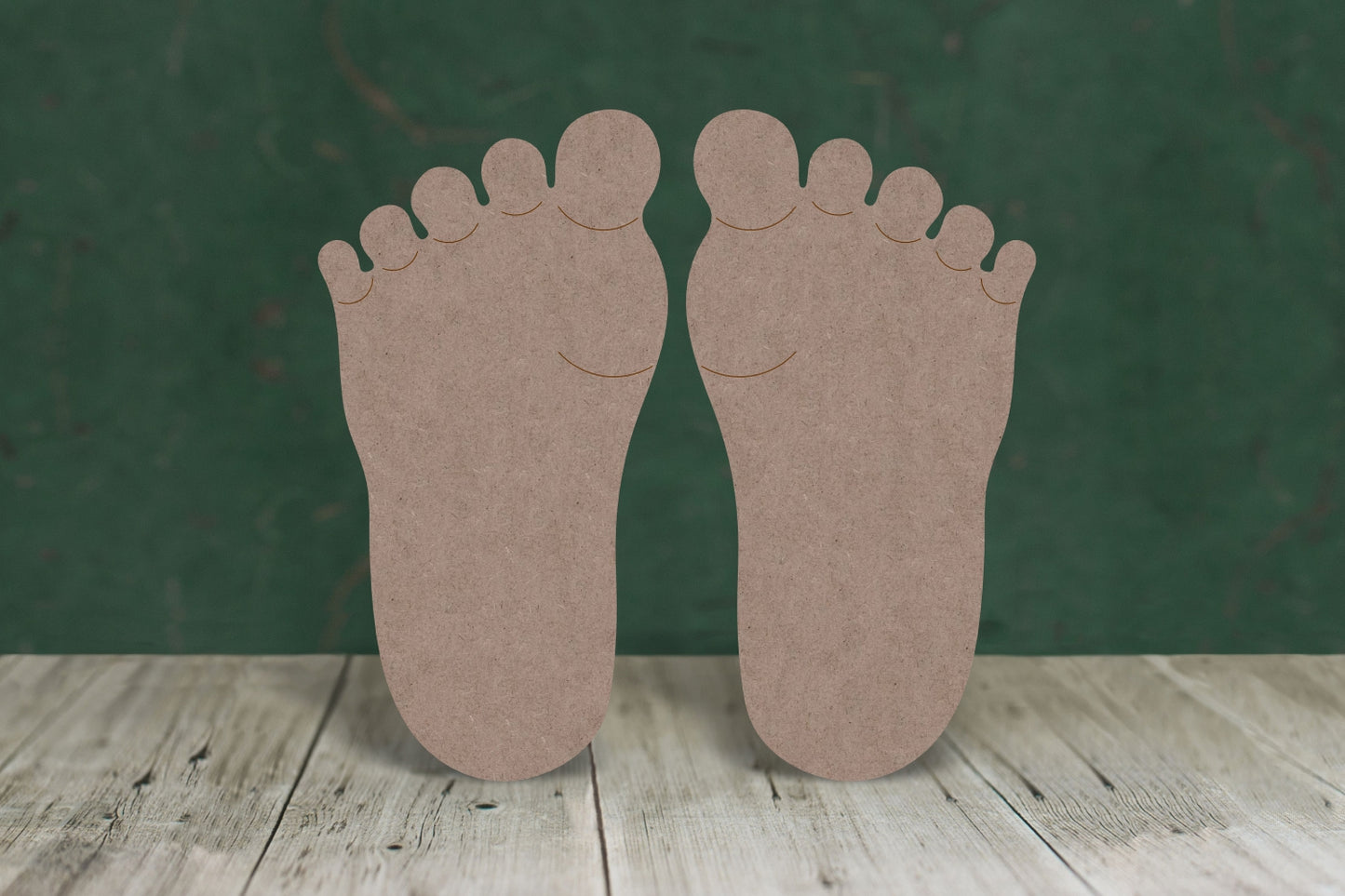 Baby feet - wooden craft blank - 2mm MDF