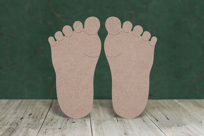 Baby feet - wooden craft shape - 3mm MDF