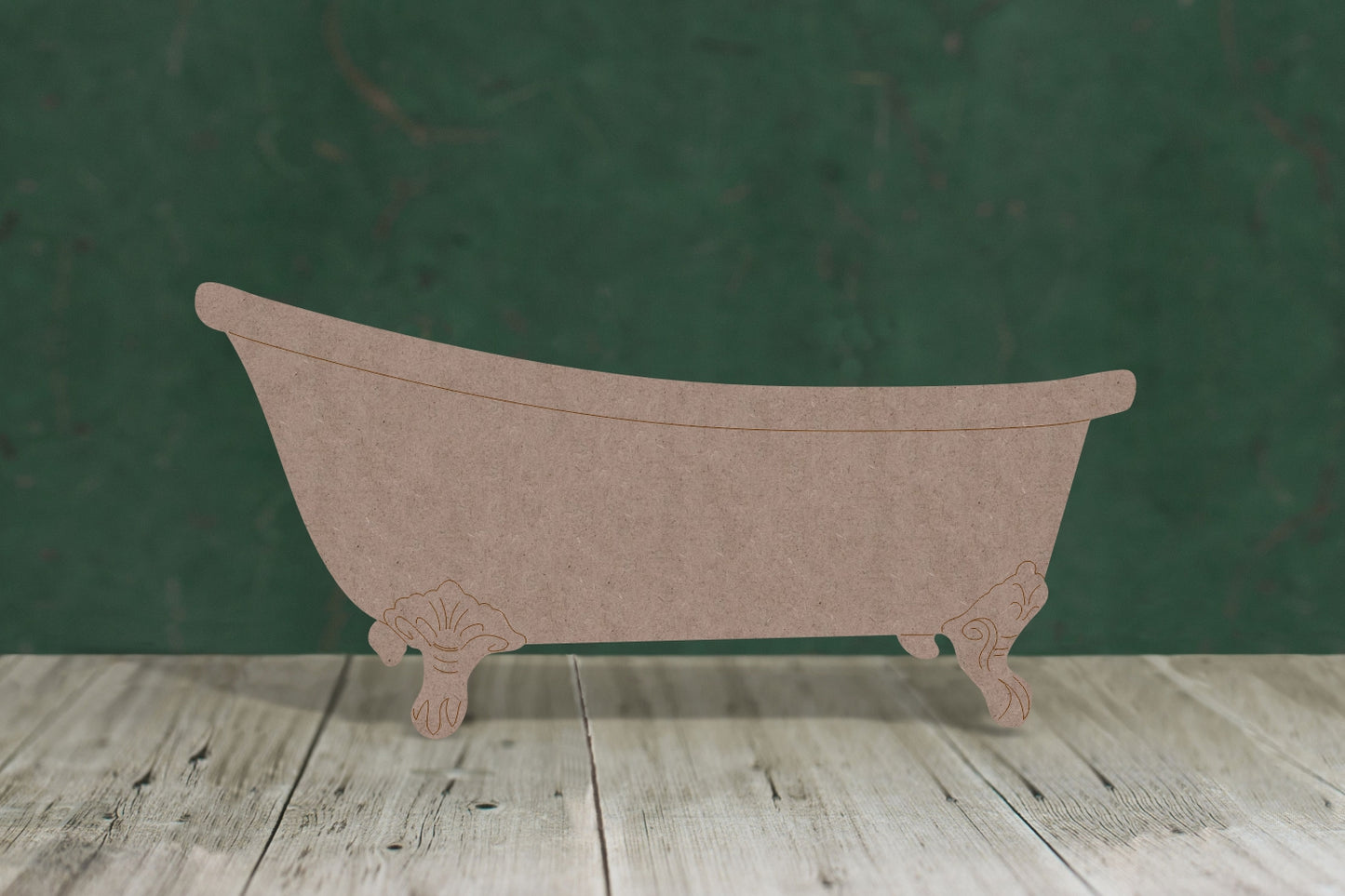 Bath - wooden craft cut-out - 2mm MDF