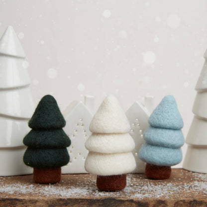 Simply Make Needle Felting Kit, Tree Trio Craft Kit, Gift