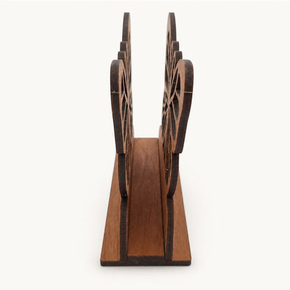 Butterfly Napkin Holder — Laser Cut Cherry Wood Table Accessory