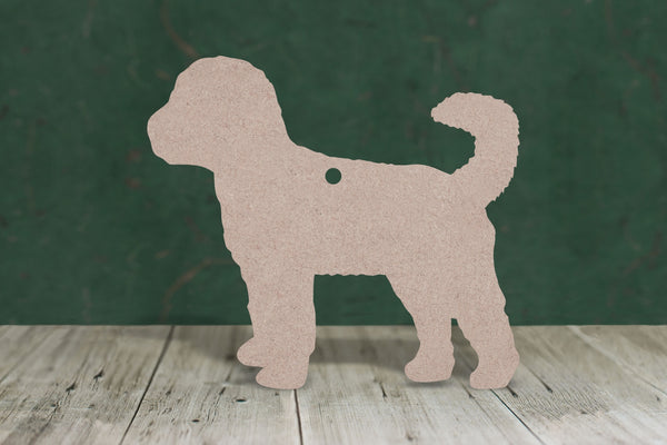 Cockapoo shape - wooden craft blank, cut from 3mm thick MDF