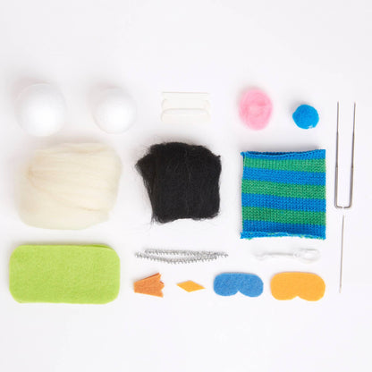 Simply Make Needle Felting Kit, Snowboard Penguin Craft Kit